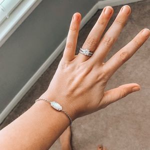 Kendra Scott Adjustable silver/white bracelet
